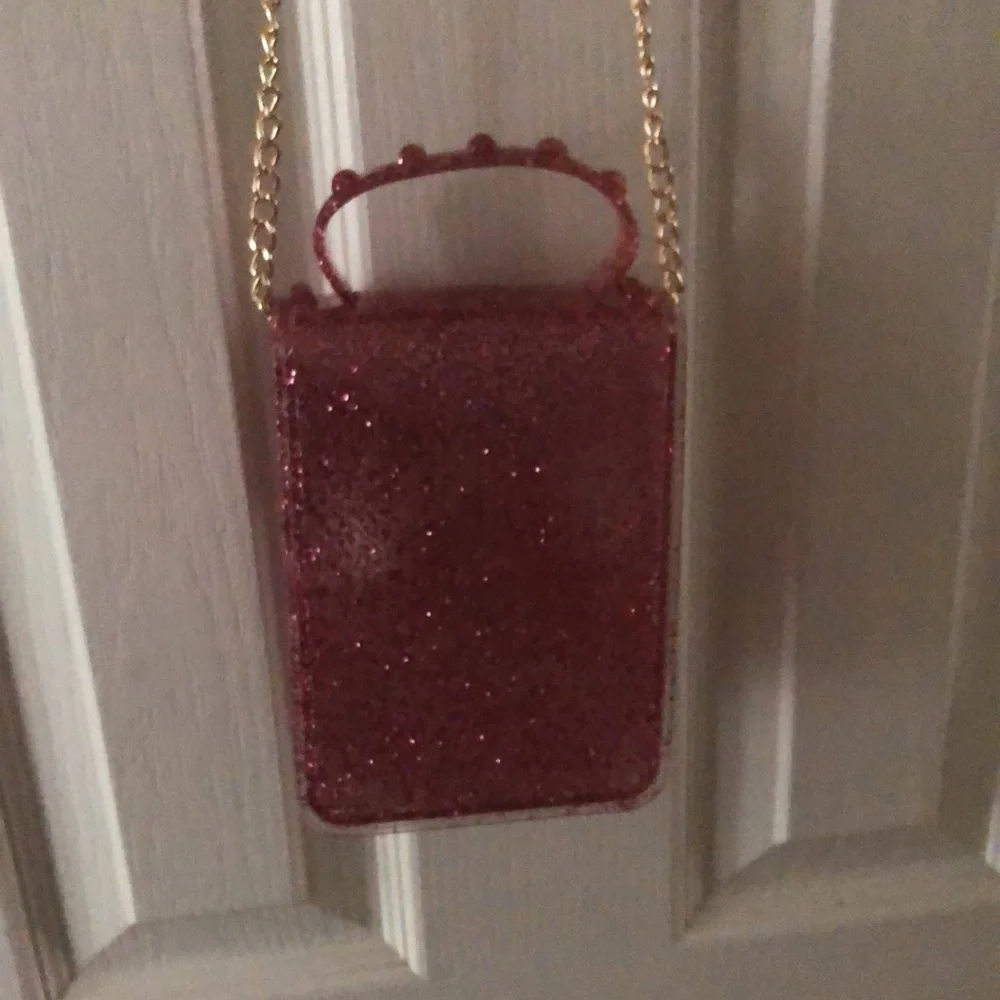 Pink glittery crossbody bag - Picture 2 of 2